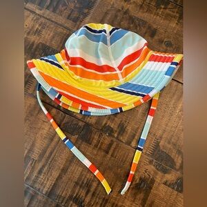 Hanna Andersson Colorful Striped Bucket Swim Hat